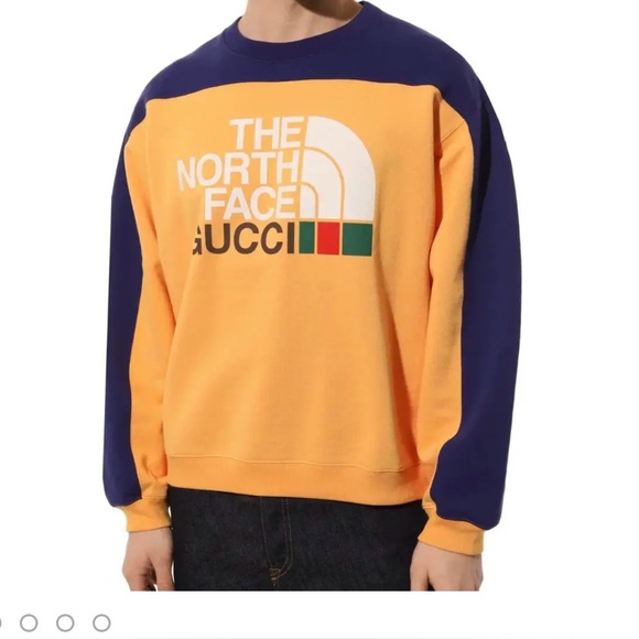 The North Face Tops - The North Face Sweatshirt - Blue and Yellow